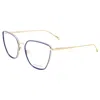 Rag & Bone Women's 55mm Gold Blue Opticals