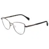Rag & Bone Women's 53mm Dark Ruthenium Black Opticals