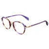 Rag & Bone Women's 49mm Violet Horn Opticals In Multi