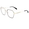 Rag & Bone Women's 53mm Gold Black Opticals In Gold