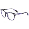 Rag & Bone Women's 52mm Pearled Violet Opticals