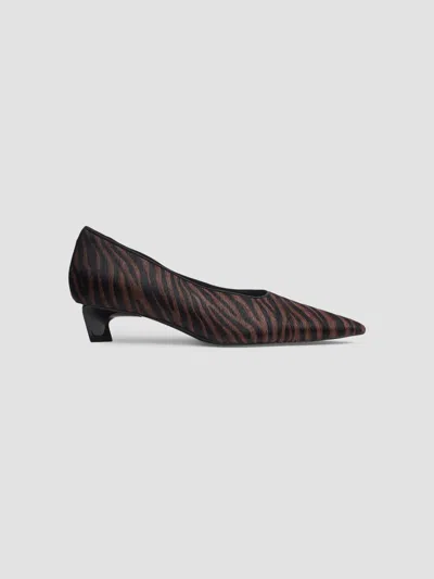 Rag & Bone Women's Paloma 40mm Calf Hair & Leather Pumps In Coffee Zebra