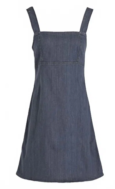 Rag & Bone Women Paula Denim Empire Dress In Grey In Blue