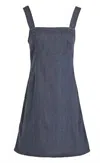 Rag & Bone Women Paula Denim Empire Dress In Grey In Gray