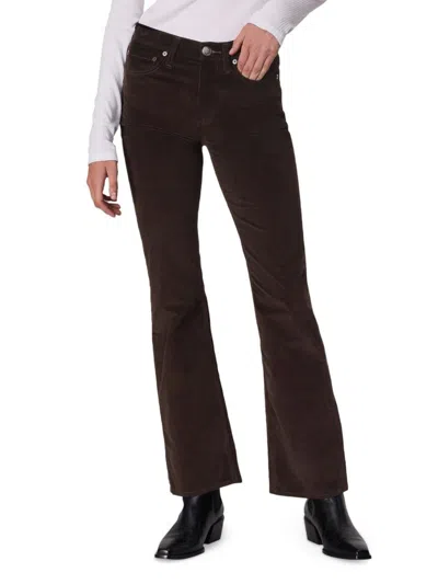 Rag & Bone Women's Peyton Corduroy Flared Pants In Brown