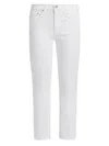Rag & Bone Peyton Mid Rise Ankle Bootcut Jeans In White