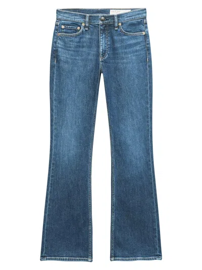 Rag & Bone Women's Peyton High-rise Stretch Boot-cut Jeans In Blue