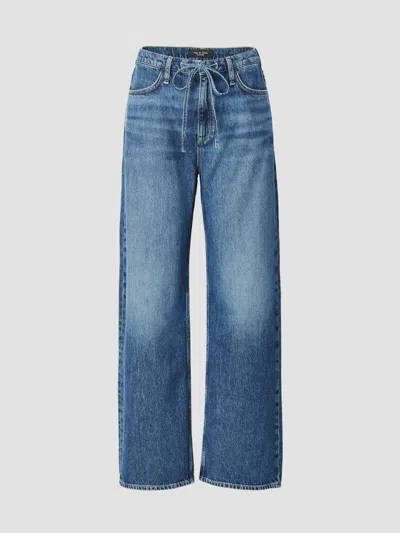 Rag & Bone Women's Phoebe Drawstring Wide Leg Jeans In Floyd