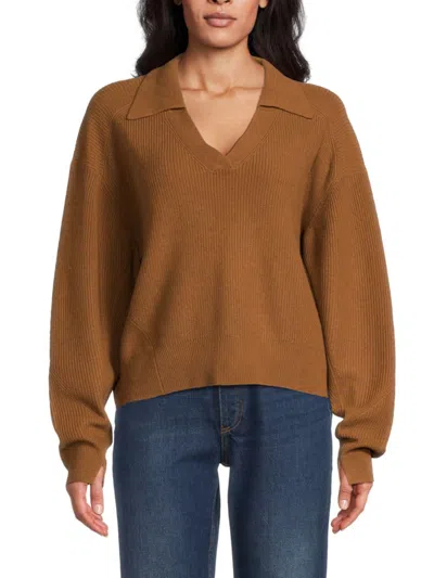 Rag & Bone Women's Pierce Cashmere Sweater In Brown