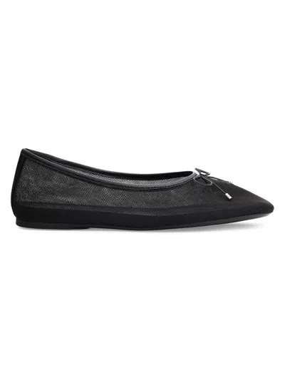 Rag & Bone Poppi Mesh Ballerina Flats In Black