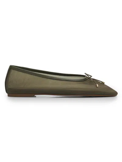 Rag & Bone Women's Poppi Mesh Ballet Flats In Green