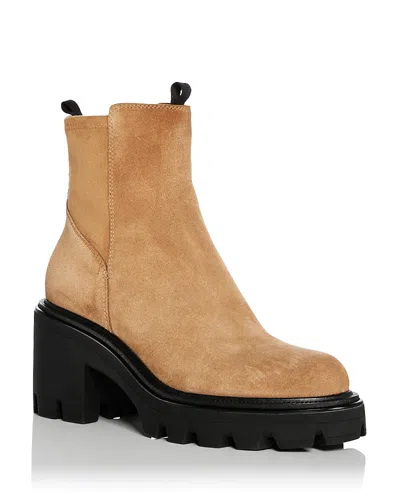 Rag & Bone Women's Quinn Chelsea Boots In Camel Suede