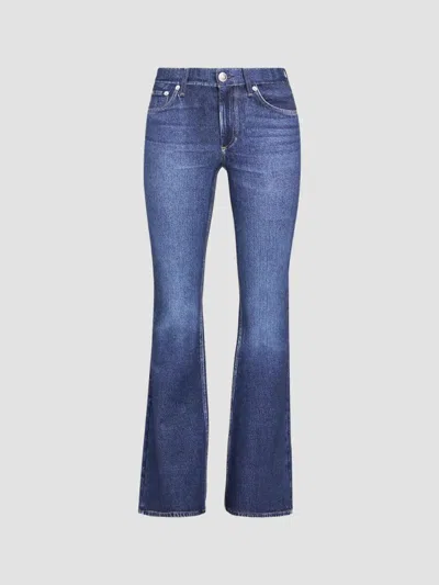 Rag & Bone Women's Rb Miramar Ponte Dahlia Flare-leg Jeans In Nolita