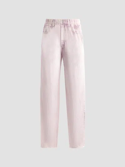 Rag & Bone Women's Rb Miramar Velvet Wide-leg Pants In Pink