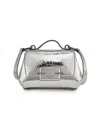 Rag & Bone Realm Flap Crossbody Bag In Silver