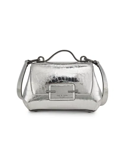 RAG & BONE RAG & BONE WOMEN'S REALM CROC-EMBOSSED LEATHER CROSSBODY BAG