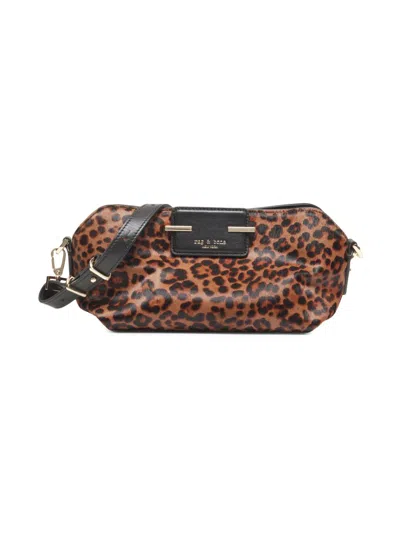 Rag & Bone Women's Realm Leopard Print Leather Crossbody Bag In Brown