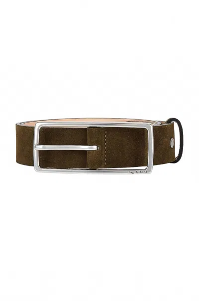 Rag & Bone Women's Rebound Belt In Olive Night In Green