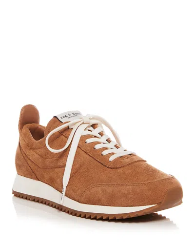 Rag & Bone Women's Retro Runner Suede Sneakers In Brown