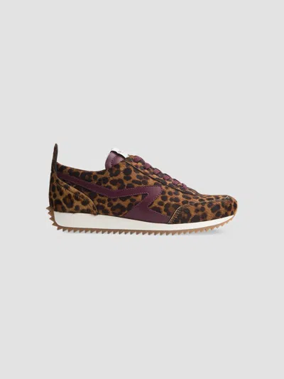 Rag & Bone Women's Retro Runner Tiger Stripe Sneakers In Leopard Hair Calf