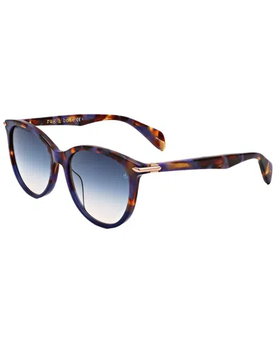 Rag & Bone Women's Rnb1020 54mm Sunglasses In Blue