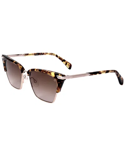Rag & Bone Women's Rnb1053 53mm Sunglasses In Brown