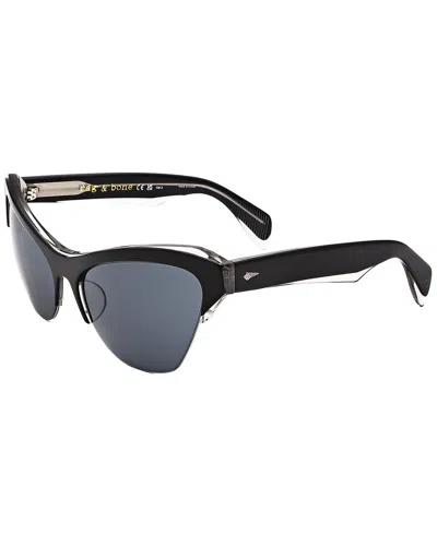 Rag & Bone Women's Rnb1079 61mm Sunglasses In Black