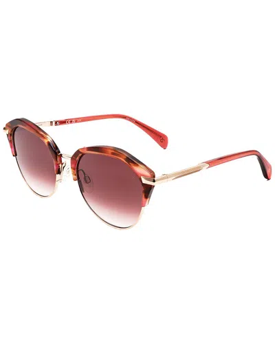 Rag & Bone Women's Rnb1080 55mm Sunglasses In Multi