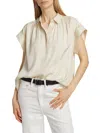 Rag & Bone Women's Robin Silk-blend Top In Ivory
