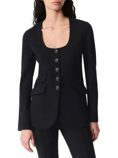RAG & BONE RAG & BONE WOMEN'S ROSLYN PONTE U-NECK BLAZER
