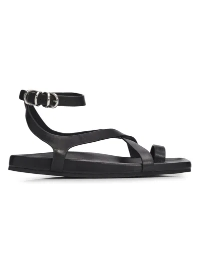 Rag & Bone Women's Rue Leather Sandals In Black