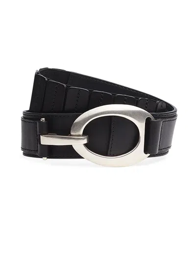 Rag & Bone Women's Ryder Leather Hook Belt In Black