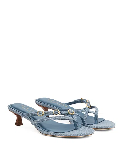 RAG & BONE RAG & BONE WOMEN'S SAMMIE BUCKLE KITTEN HEEL SANDALS