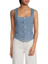 Rag & Bone Women's Seraphina Denim Top In Blue