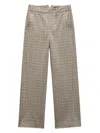 Rag & Bone Shea Plaid Wool Blend Pants In Green