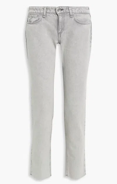 Rag & Bone Women's Skinny Leg Jeans In White In Gray