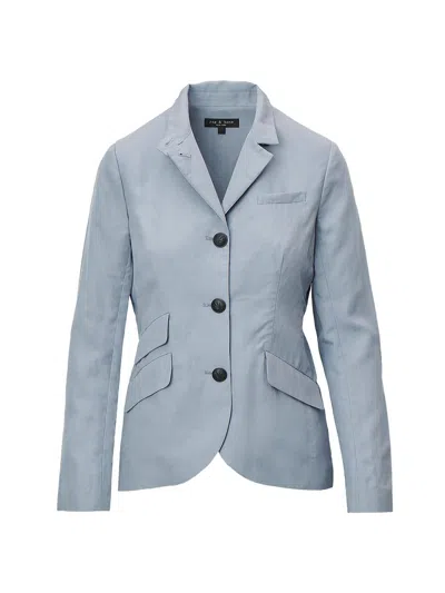 Rag & Bone Women's Slade Linen-blend Blazer In Gray