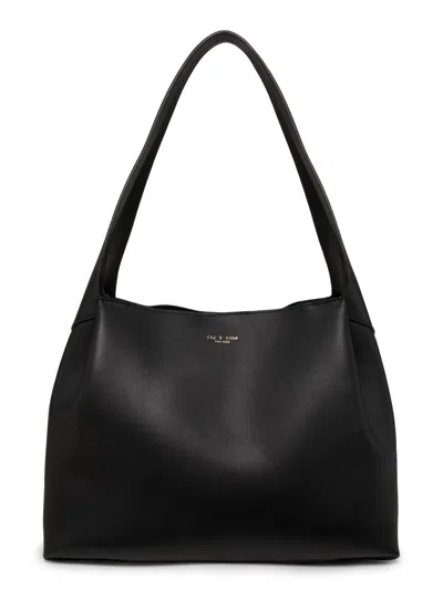 Rag & Bone Women's Slade Logo Leather Tote Bag In Black