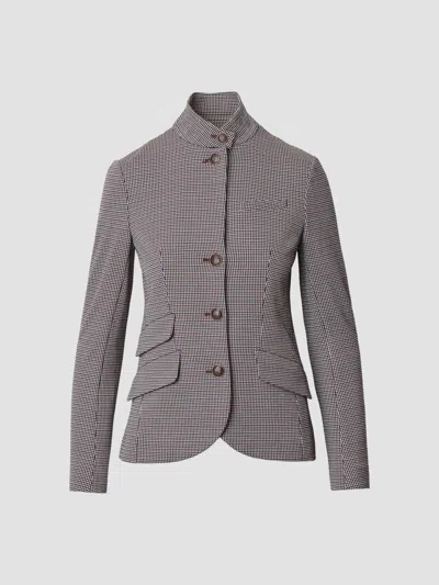 Rag & Bone Slade Ponte Jacquard Blazer In Redmt