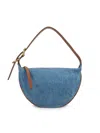 Rag & Bone Small Mercer Denim Hobo Bag In Blue