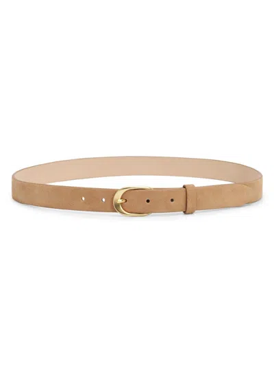 Rag & Bone Women's Small Vera Suede Belt In Orange