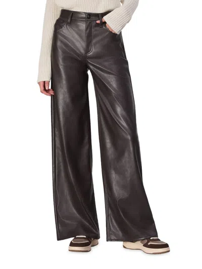 Rag & Bone Women's Sofie Faux Leather Flared Pants In Brown