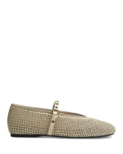 Rag & Bone Women's Spire Mary Jane Flats In Gold