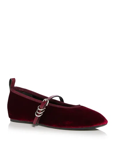 Rag & Bone Women's Spire Mary Jane Flats In Red
