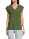 Rag & Bone Women's Stassi Wool & Alpaca Sweater Vest In Green