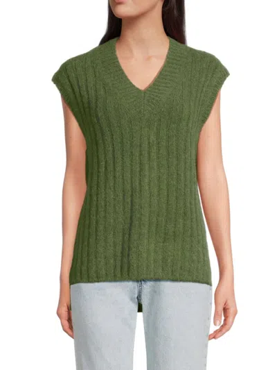Rag & Bone Women's Stassi Wool & Alpaca Sweater Vest In Green