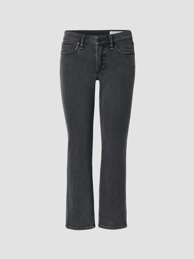 Rag & Bone Women's Stretch Featherweight Harlow Low-rise Ankle Straight Jeans In Angela