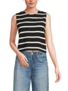 Rag & Bone Women's Striped Stretch Knit Cropped Tank