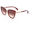 Rag & Bone Women's 56mm Burgundy Sunglasses