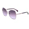 Rag & Bone 57mm Gradient Butterfly Sunglasses In Purple